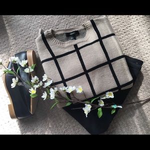 Forever 21 Windowpane sweater